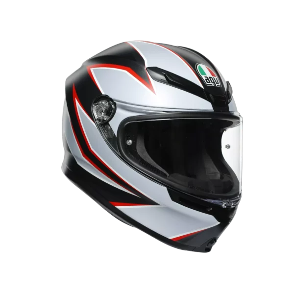 AGV K6 FLASH MATT BLACK/GREY/RED