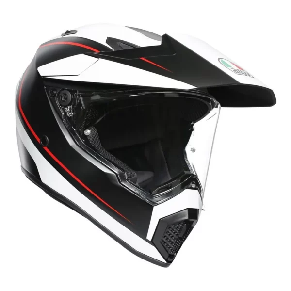 AGV AX9 Pacific Road Mat Black/White/Red Str. XL