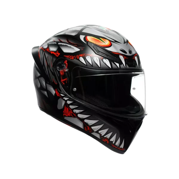 AGV K1 S E2206 Lyzard matt black/grey/red