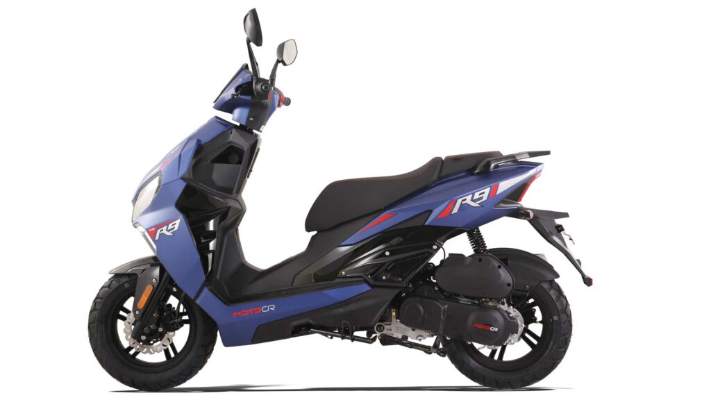 MotoCR R9 Pure i mat grå set fra venstre — Enghave Motor