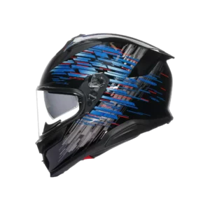AGV K7 MPLK GENISYS MATT BLACK/BLUE/GREY