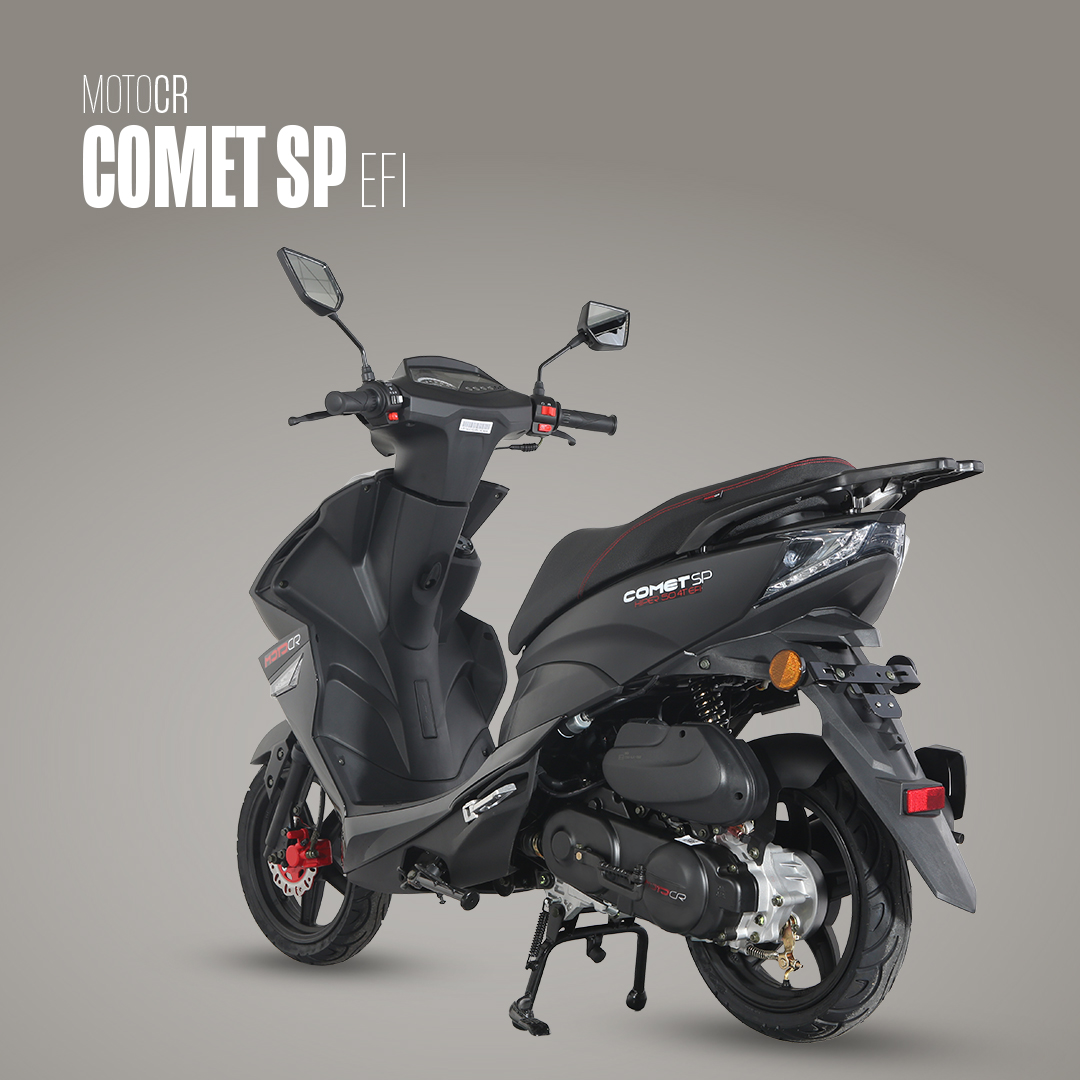 MotoCR Comet SP sort scooter bagfra — Enghave Motor