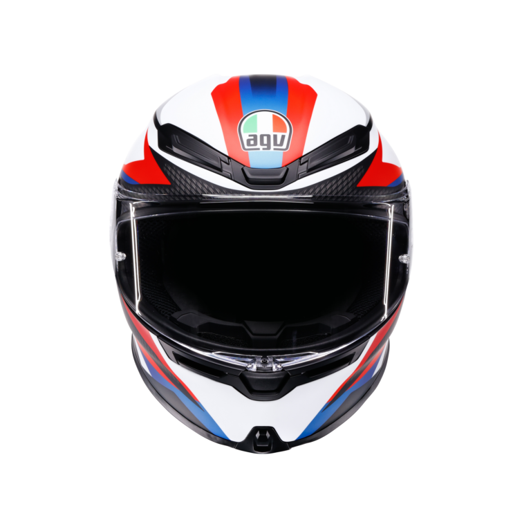 AGV K6 S Timewarp Mat Sort/Rød/Blå