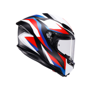 AGV K6 S Timewarp Mat Sort/Rød/Blå