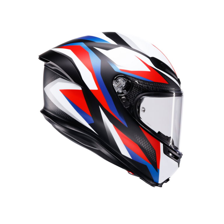 AGV K6 S Timewarp Mat Sort/Rød/Blå