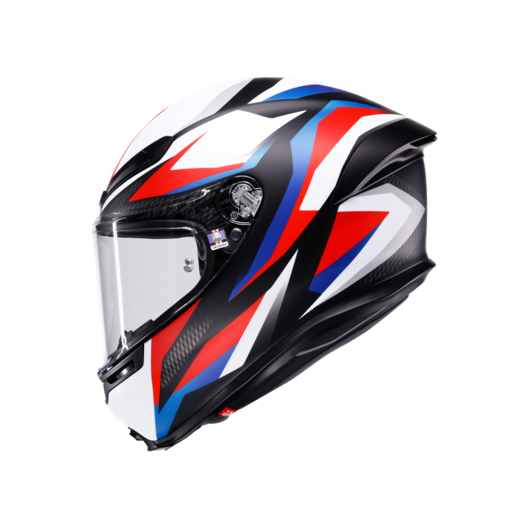 AGV K6 S Timewarp Mat Sort/Rød/Blå