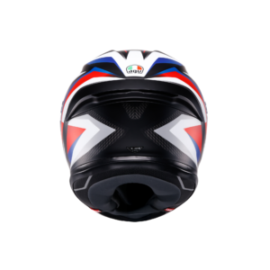 AGV K6 S Timewarp Mat Sort/Rød/Blå