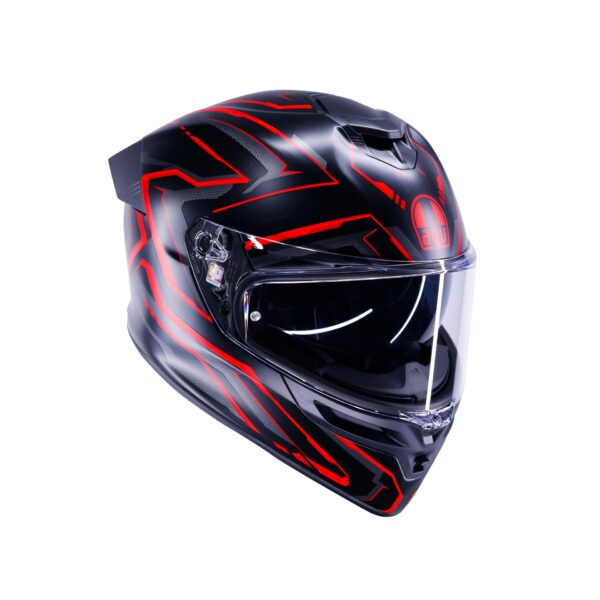 AGV K5 Astralix Mat Sort/Rød