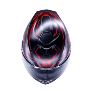 AGV K5 Astralix Mat Sort/Rød