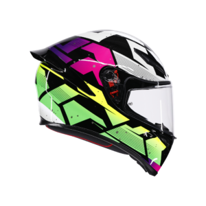 AGV K1 S Punkpulse Sort/Lilla/Lime