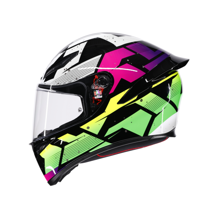 AGV K1 S Punkpulse Sort/Lilla/Lime