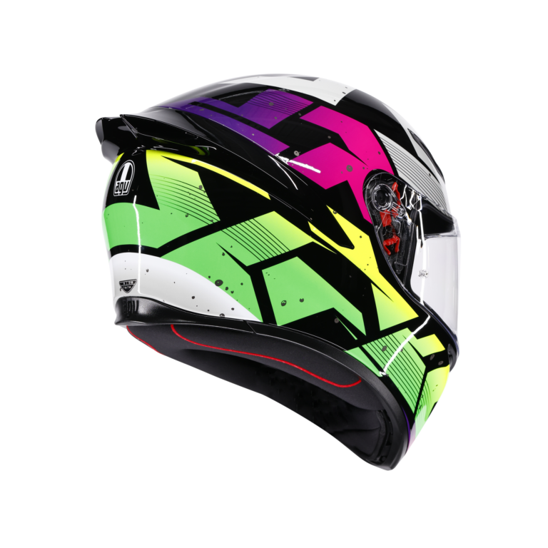 AGV K1 S Punkpulse Sort/Lilla/Lime