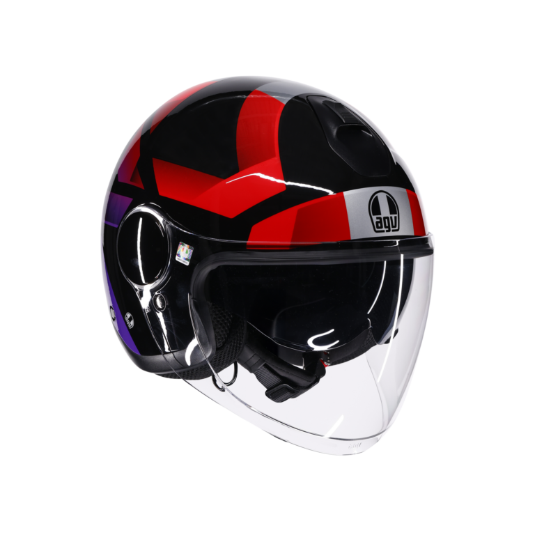 AGV Eteres Camogli Sort/Rød/Lilla