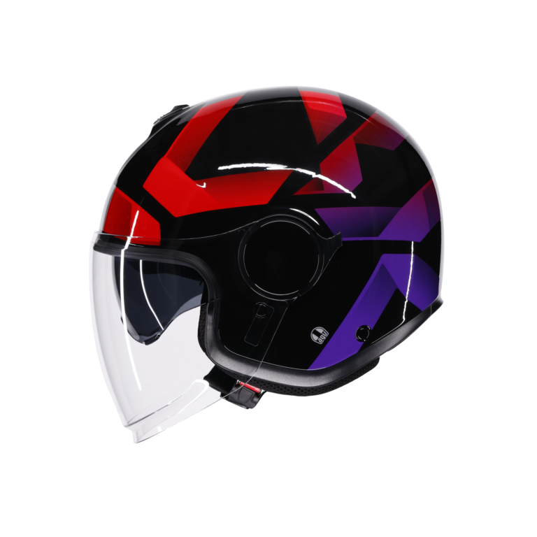 AGV Eteres Camogli Sort/Rød/Lilla