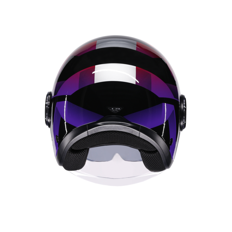 AGV Eteres Camogli Sort/Rød/Lilla