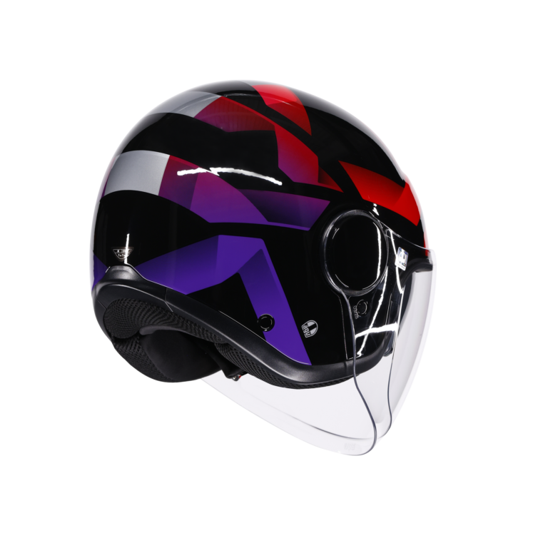 AGV Eteres Camogli Sort/Rød/Lilla