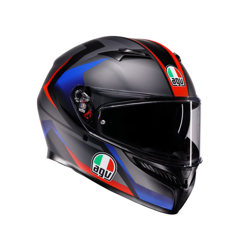 AGV K3 Striga Mat Sort/Blå/Rød