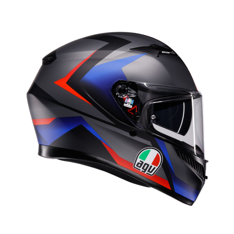 AGV K3 Striga Mat Sort/Blå/Rød