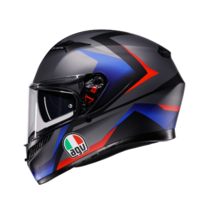AGV K3 Striga Mat Sort/Blå/Rød
