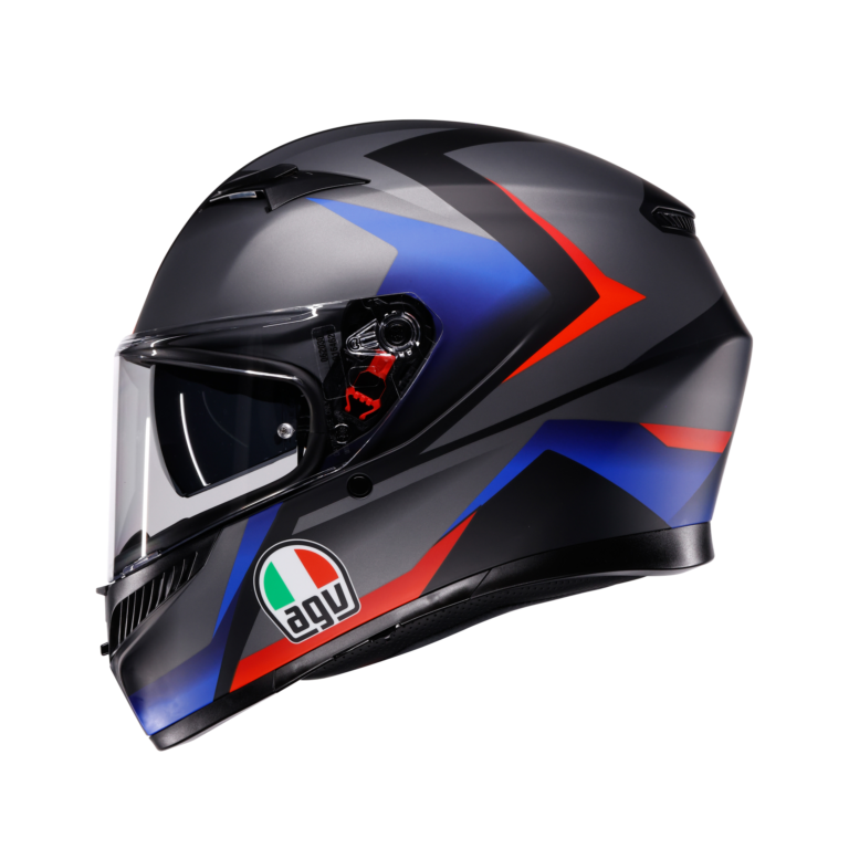AGV K3 Striga Mat Sort/Blå/Rød