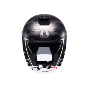 AGV Irides Zagabria Mat Gunmetal/Rød