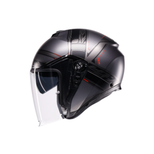 AGV Irides Zagabria Mat Gunmetal/Rød
