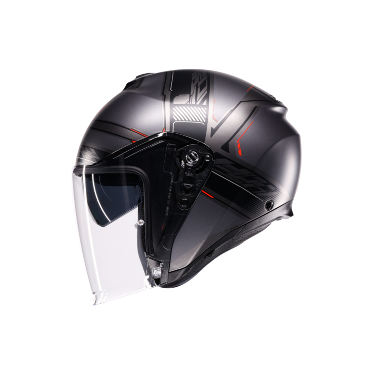 AGV Irides Zagabria Mat Gunmetal/Rød