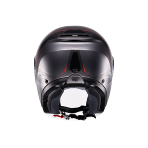 AGV Irides Zagabria Mat Gunmetal/Rød