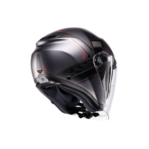 AGV Irides Zagabria Mat Gunmetal/Rød