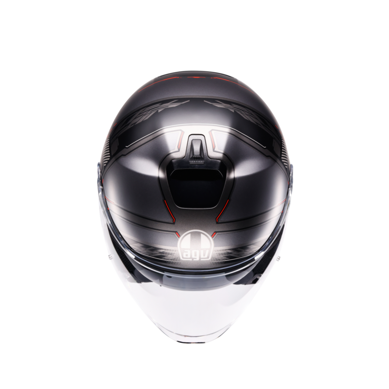 AGV Irides Zagabria Mat Gunmetal/Rød