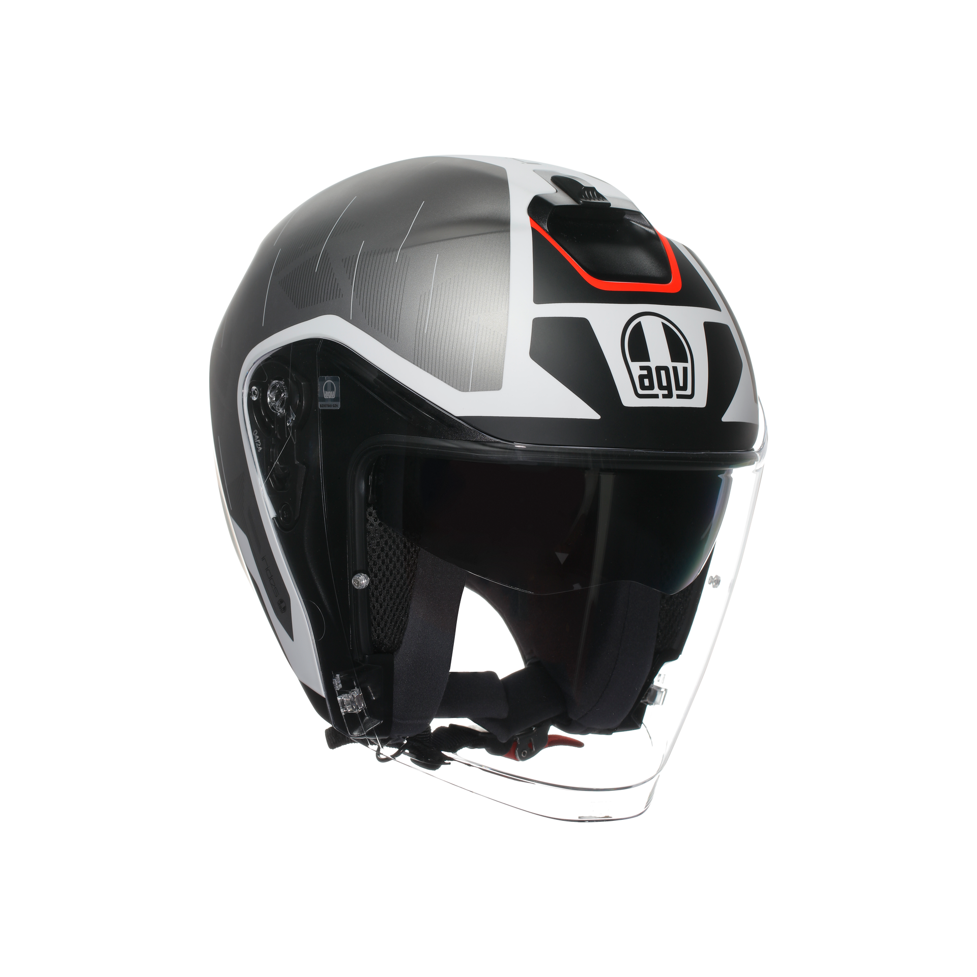 AGV Irides Trieste Mat Sort/Hvid/Rød