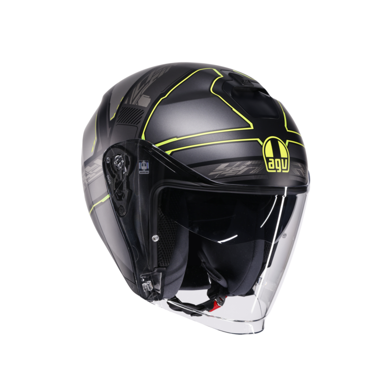 AGV Irides Zagabria Mat Grå/Gul Fluo