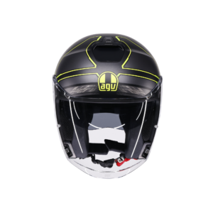 AGV Irides Zagabria Mat Grå/Gul Fluo