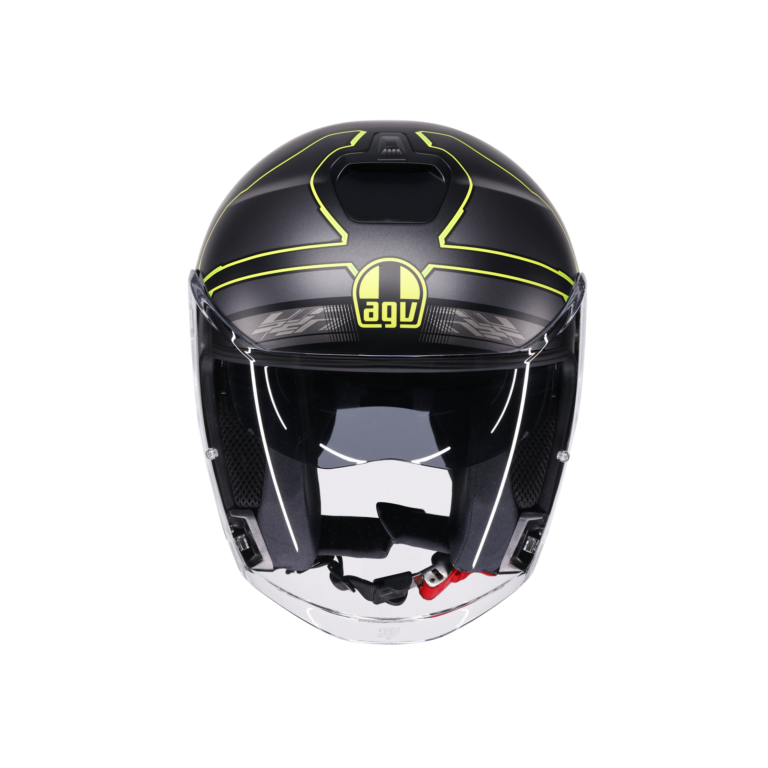 AGV Irides Zagabria Mat Grå/Gul Fluo
