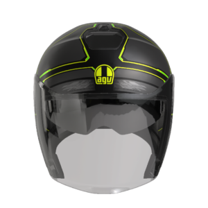 AGV Irides Zagabria Mat Grå/Gul Fluo