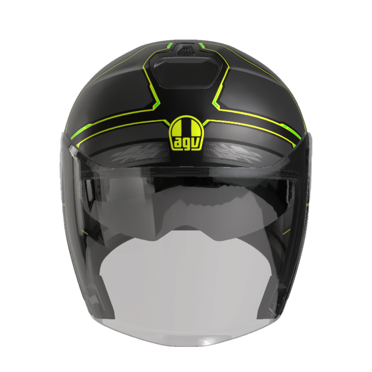 AGV Irides Zagabria Mat Grå/Gul Fluo