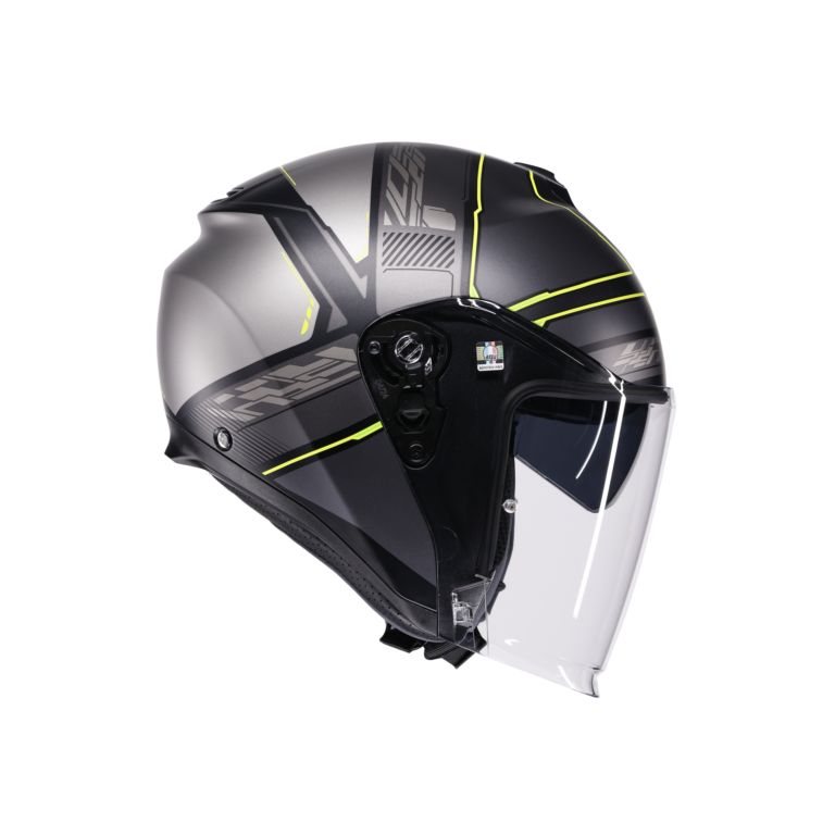 AGV Irides Zagabria Mat Grå/Gul Fluo