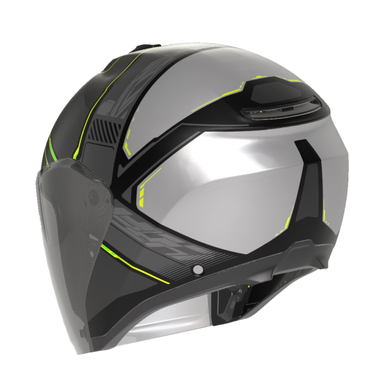 AGV Irides Zagabria Mat Grå/Gul Fluo