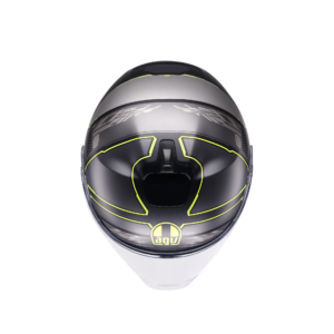 AGV Irides Zagabria Mat Grå/Gul Fluo