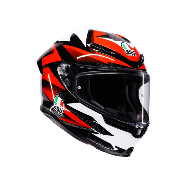 AGV K6 S Braven Sort/Rød/Hvid