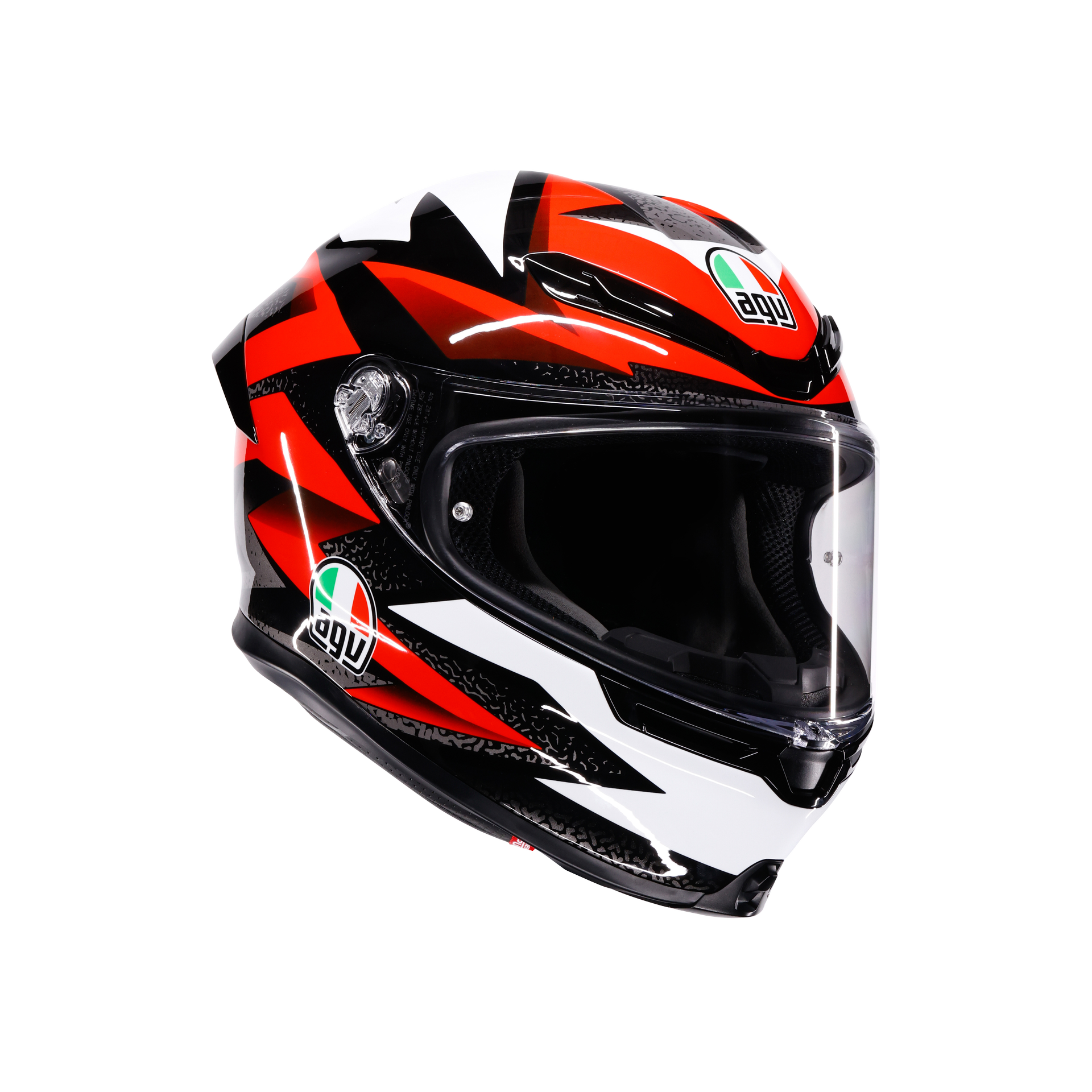 AGV K6 S Braven Sort/Rød/Hvid