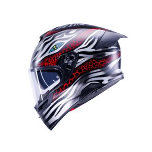 AGV K5 Viverna Mat Sort/Grå/Rød