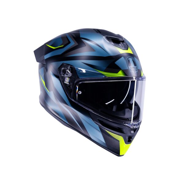 AGV K5 Munor Mat Sort/Gul Fluo