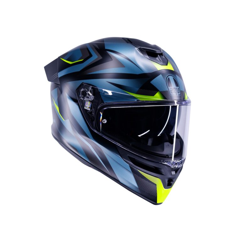 AGV K5 Munor Mat Sort/Gul Fluo