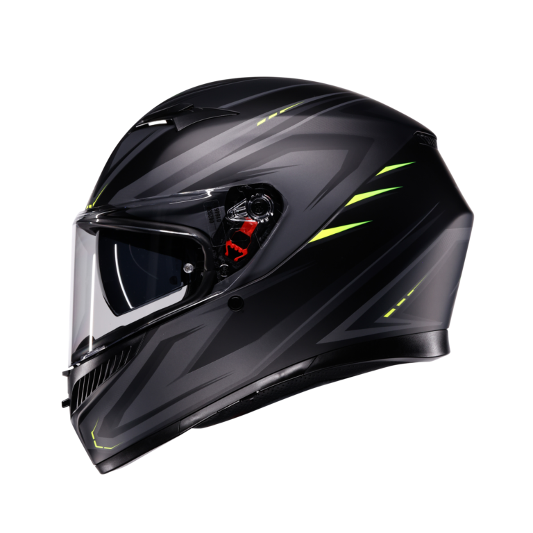 AGV K3 Syth Mat Sort/Gul Fluo