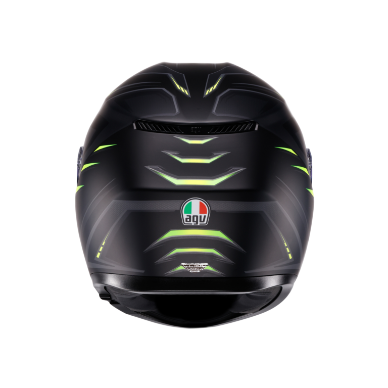 AGV K3 Syth Mat Sort/Gul Fluo