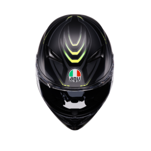 AGV K3 Syth Mat Sort/Gul Fluo
