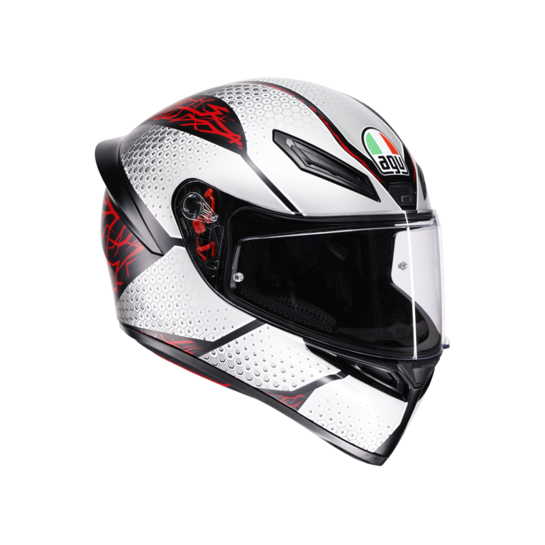 AGV K1 S Speedarmor Mat Sort/Grå/Rød