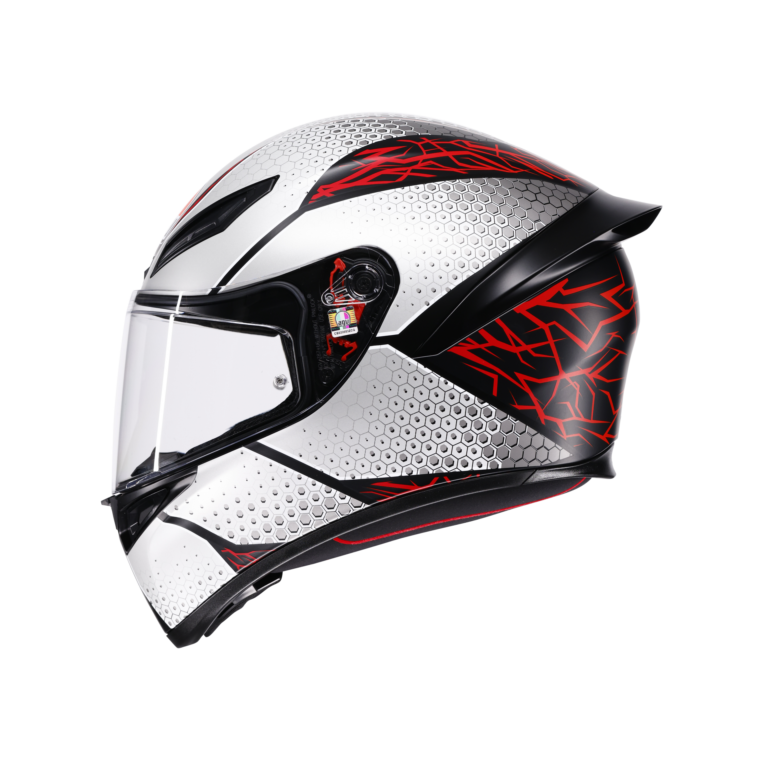 AGV K1 S Speedarmor Mat Sort/Grå/Rød