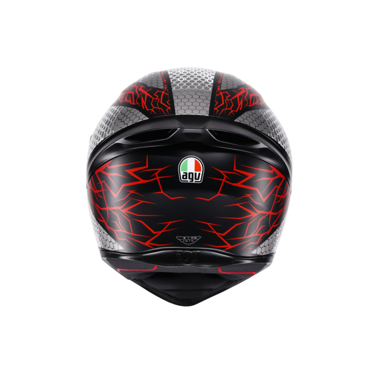 AGV K1 S Speedarmor Mat Sort/Grå/Rød